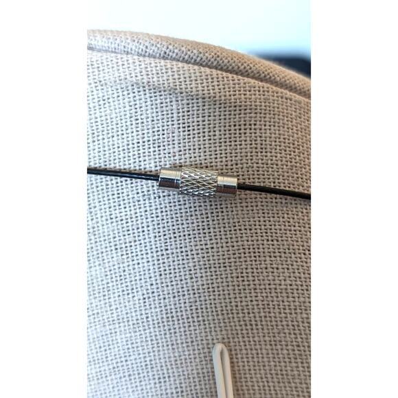 Turquoise Chip Wire Wrapped Pendant Tree of Life on Black Choker Cable - Picture 4 of 6